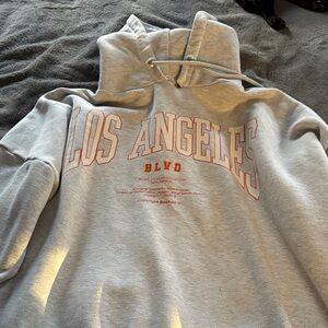 Boohoo Light Gray Hoodie